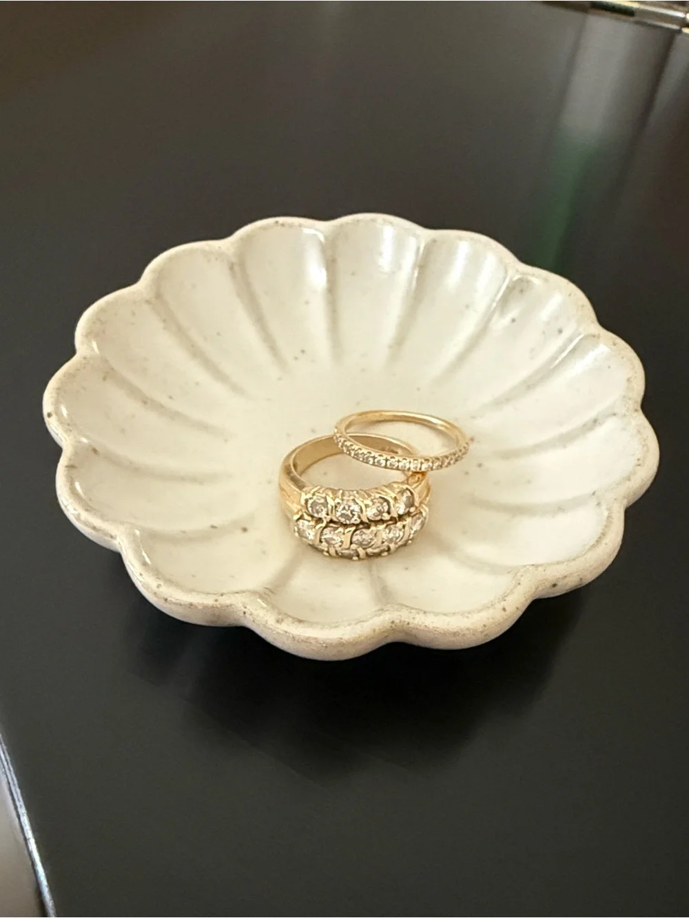Hearth and Hand Fluted Ceramic Trinket Dish